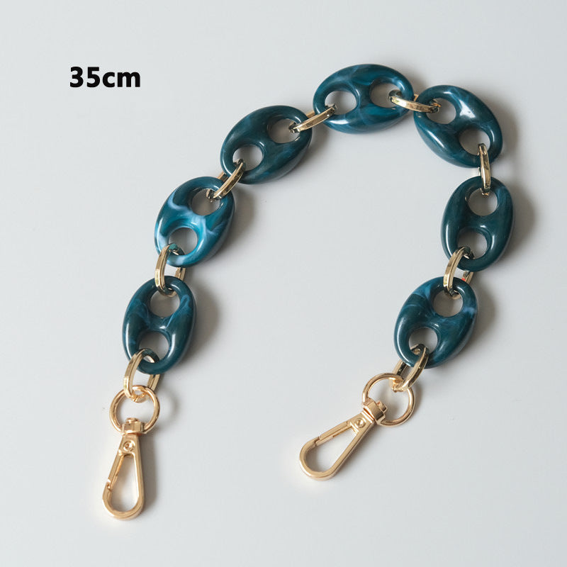Ounamei Leopard Acrylic Pig Nose Chain Strap