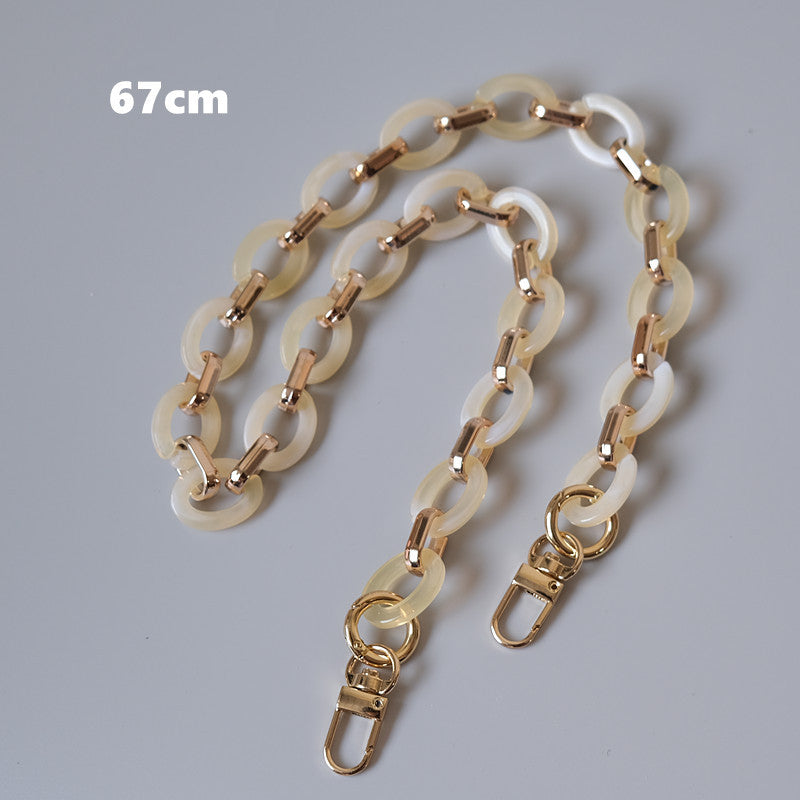 Ounamei Retro Round Acrylic Chain Strap