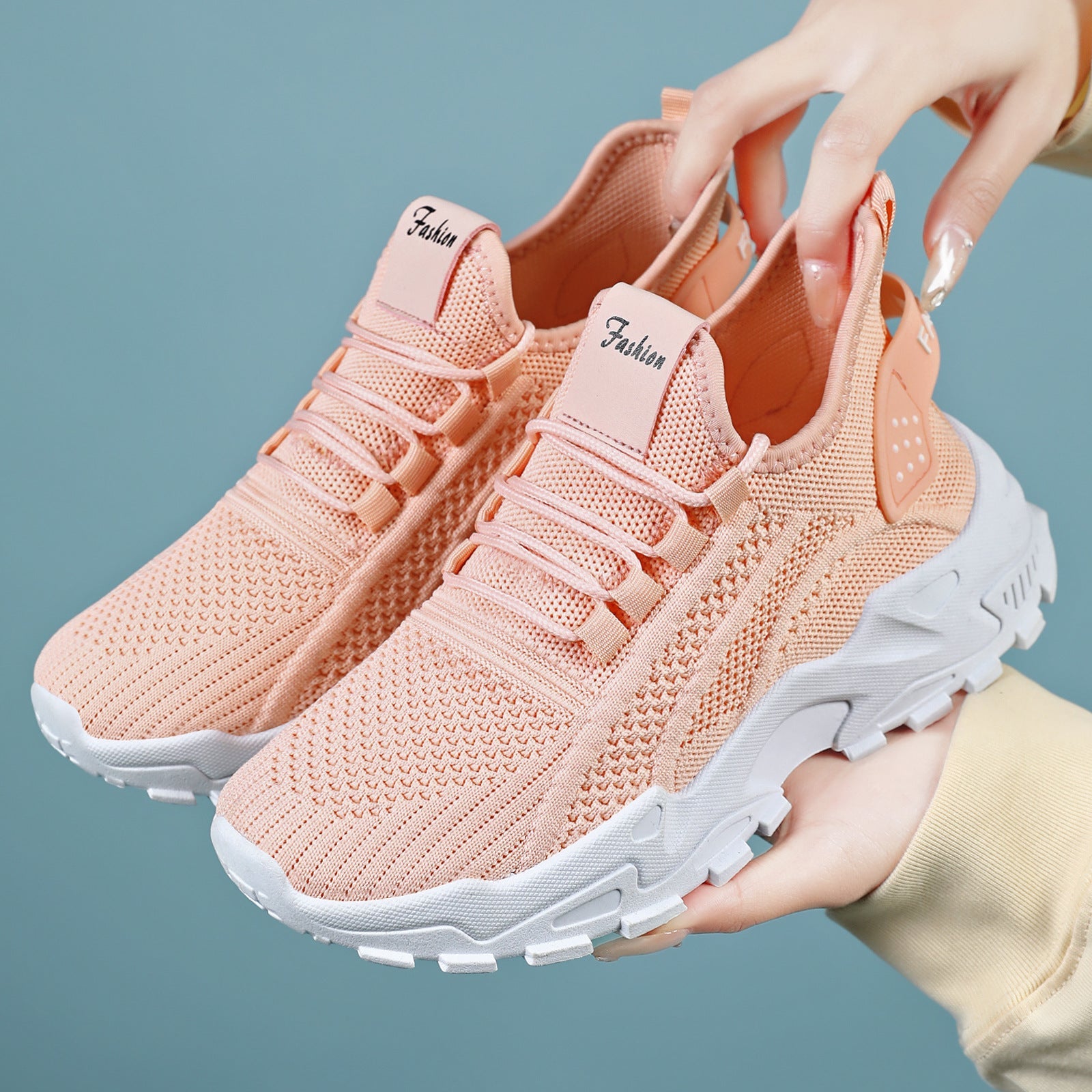 Women’s AirWeave Sneakers – Breathable Mesh Lightweight Flat Shoes (US 5–10.5)