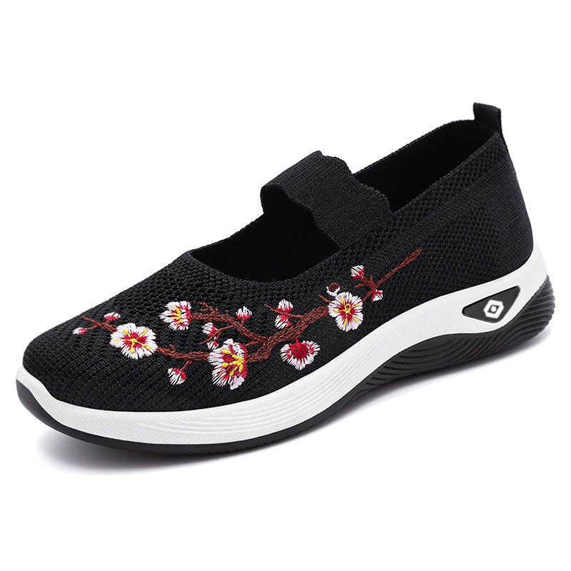 Women's Lyric Canvas Slip-On Ballet Flats – Soft Cushioned Lightweight Casual Walking Shoes (US 5–10.5)