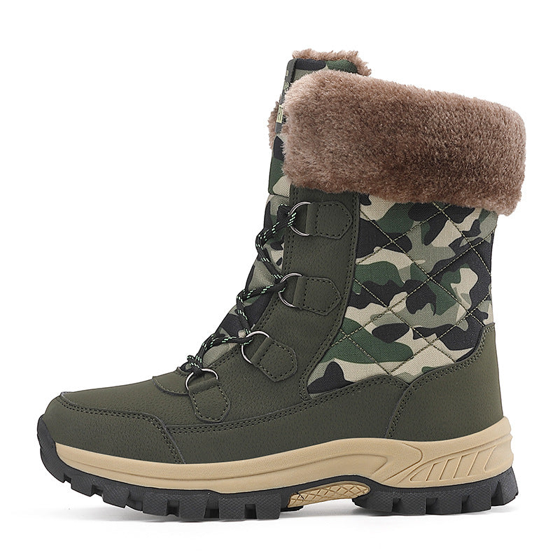 Women's Glacier Insulated Winter Boots - Thick Cotton-Lined High-Top Snow Boots with Non-Slip Lug Sole (US 5-11)