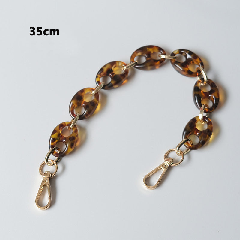 Ounamei Leopard Acrylic Pig Nose Chain Strap
