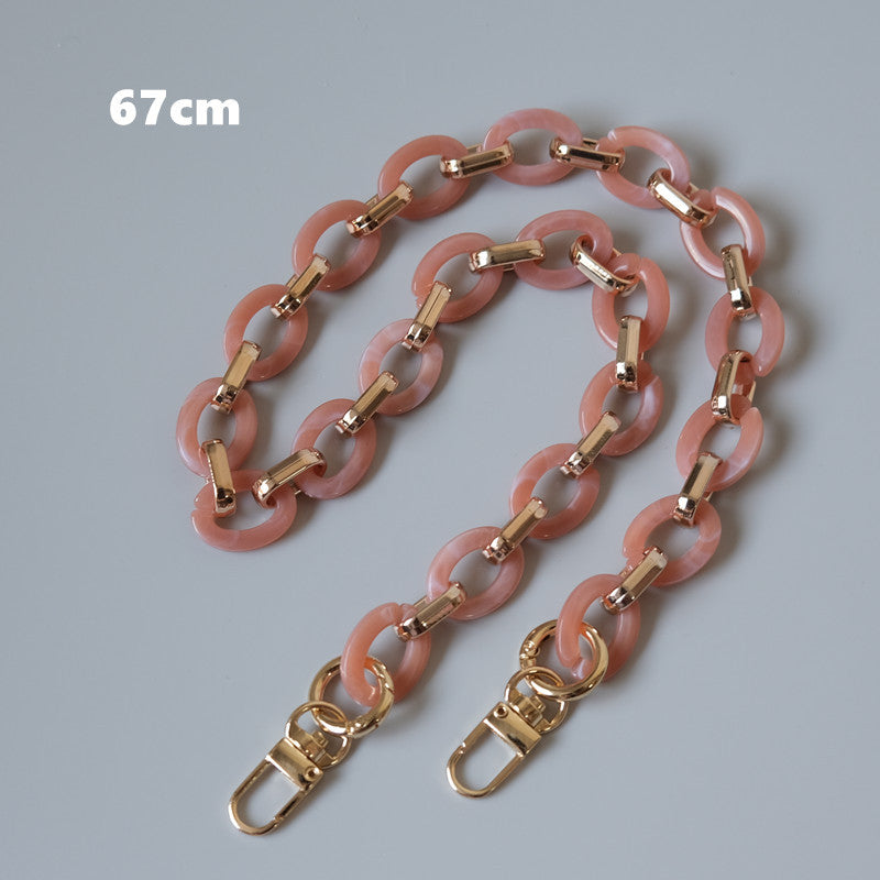Ounamei Retro Round Acrylic Chain Strap