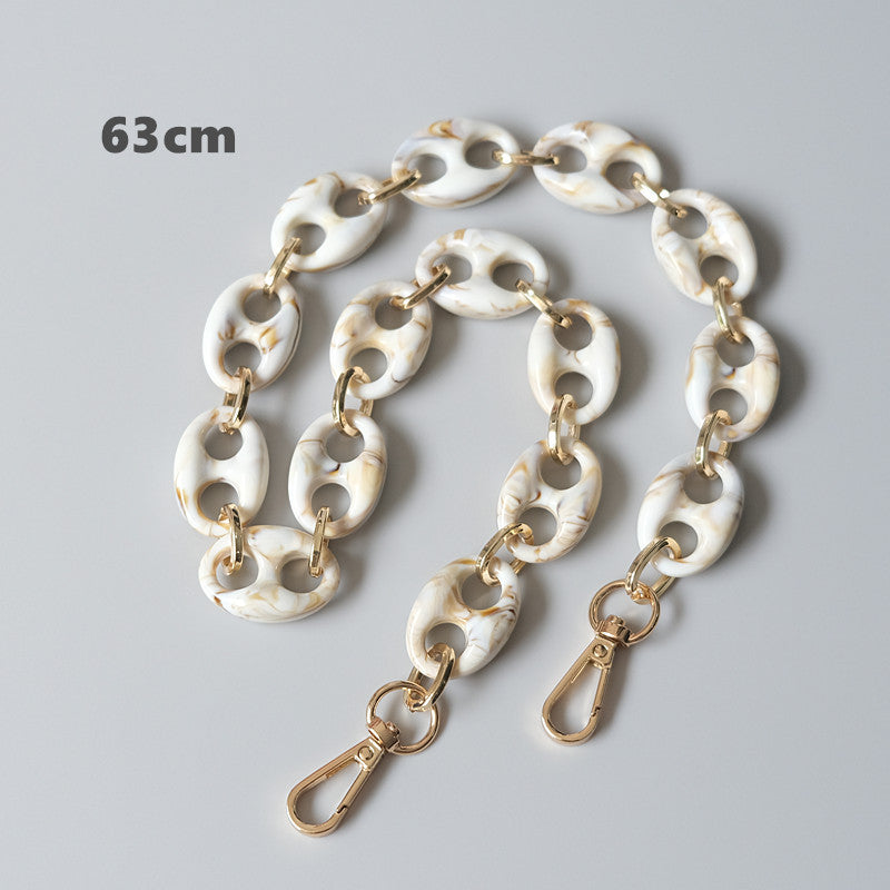 Ounamei Leopard Acrylic Pig Nose Chain Strap
