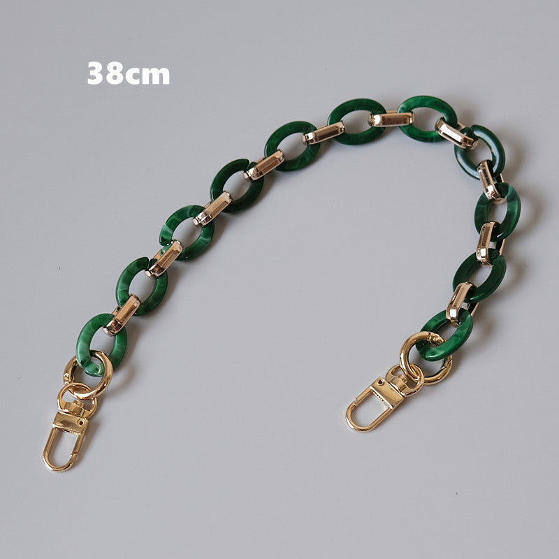 Ounamei Retro Round Acrylic Chain Strap