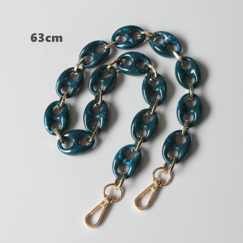 Ounamei Leopard Acrylic Pig Nose Chain Strap