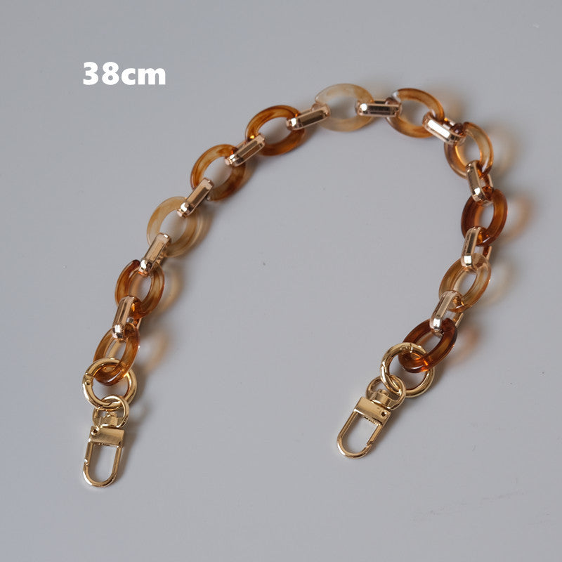 Ounamei Retro Round Acrylic Chain Strap