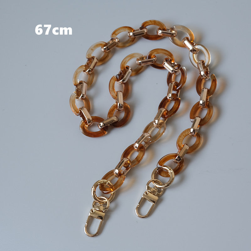 Ounamei Retro Round Acrylic Chain Strap
