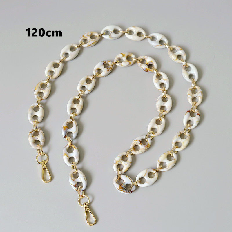 Ounamei Leopard Acrylic Pig Nose Chain Strap