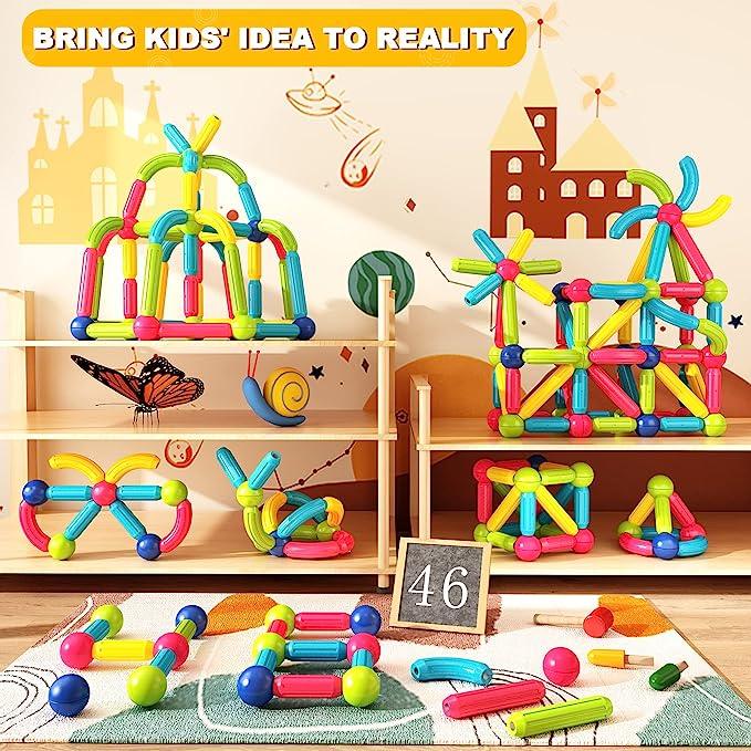 smart Magnetic Sticks Building Blocks For Kids Development by Qivii - qivii