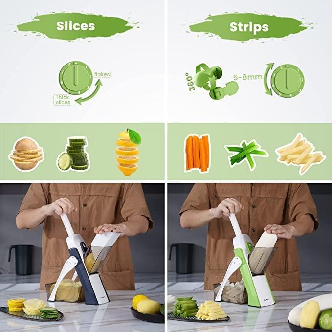 Smart Multifunctional Safe Vegetable Slicer - qivii