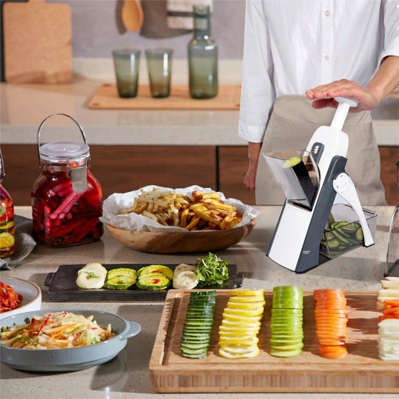 Smart Multifunctional Safe Vegetable Slicer - qivii