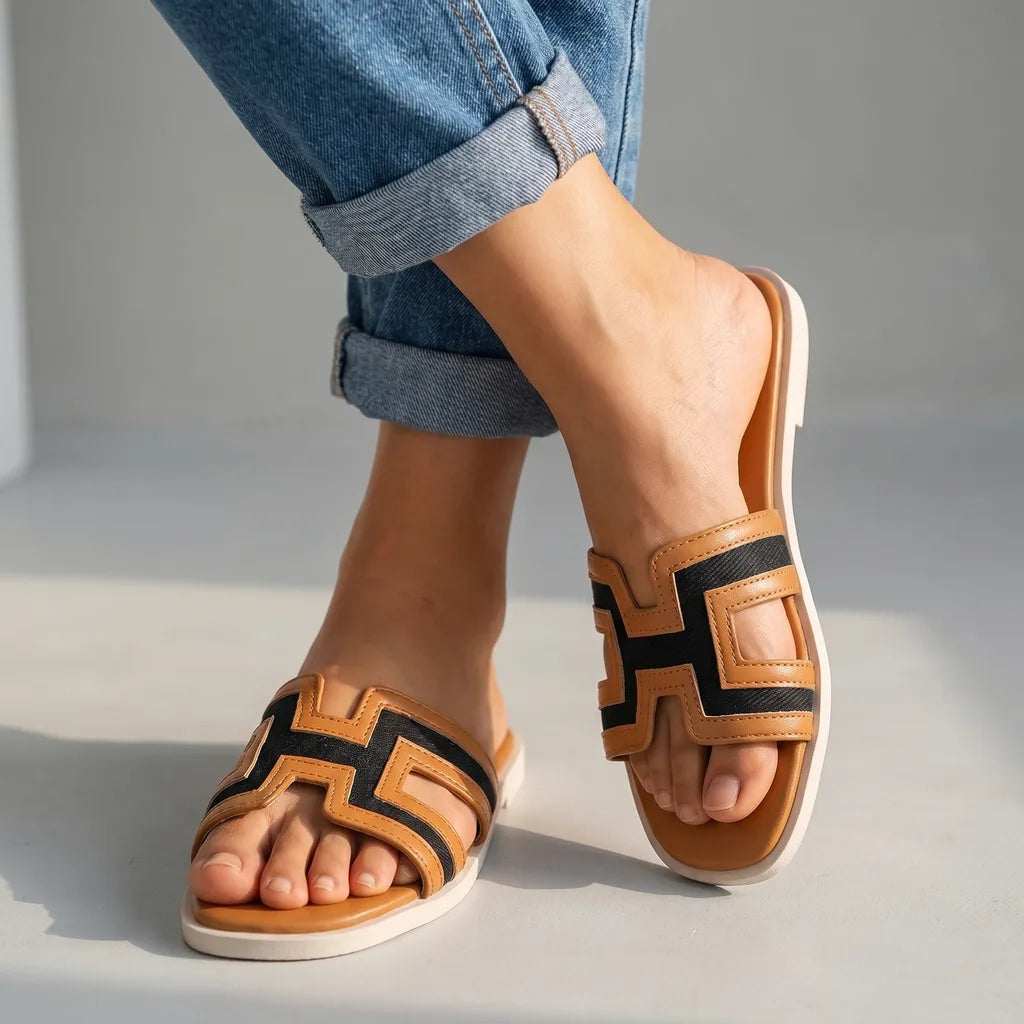 Sonia Colorblock Sandals