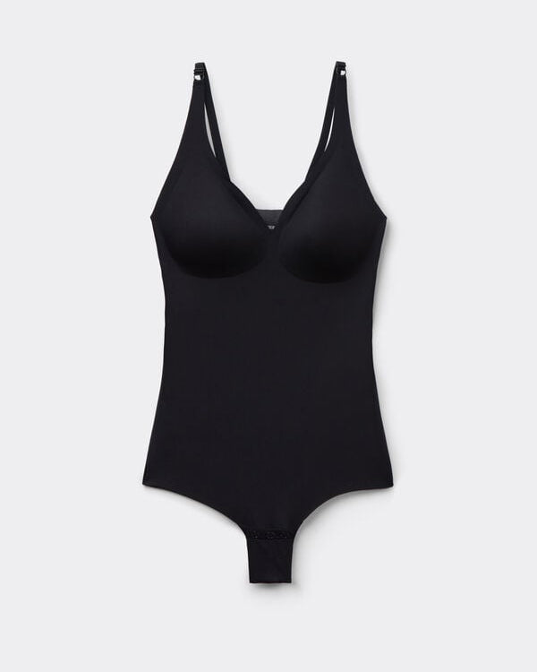 Natural Lifting Triangle Bodysuit with Bra  - By Qivii