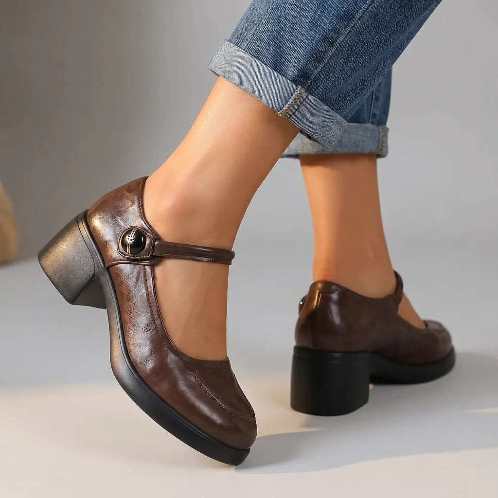 Stacey Chunky Heel Mary Janes