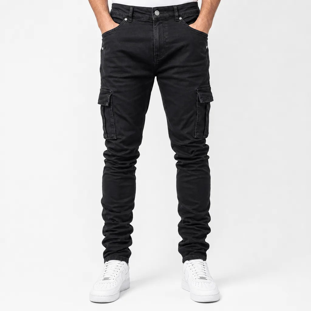 Sterling | Mens Cargo Pants Denim Jeans