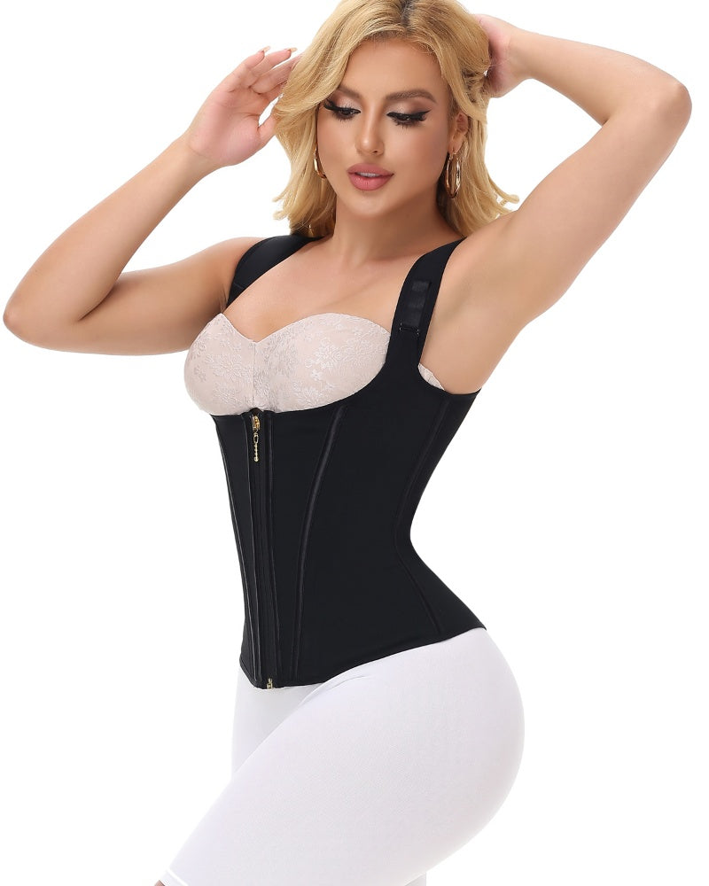 Shapshe® Fajas Colombianas Steel Boned Tummy Control Waist Trainer  - By Qivii