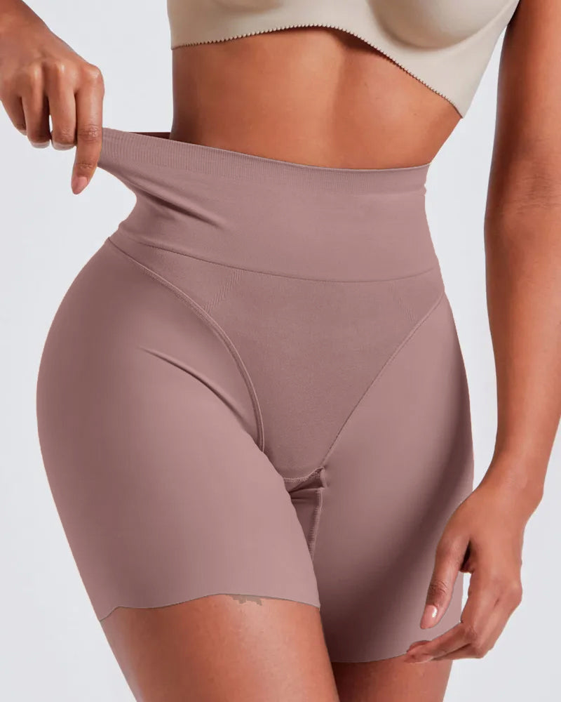 Tummy Control Butt Lifter Stretch Seamless Body Shaper Shorts  - By Qivii