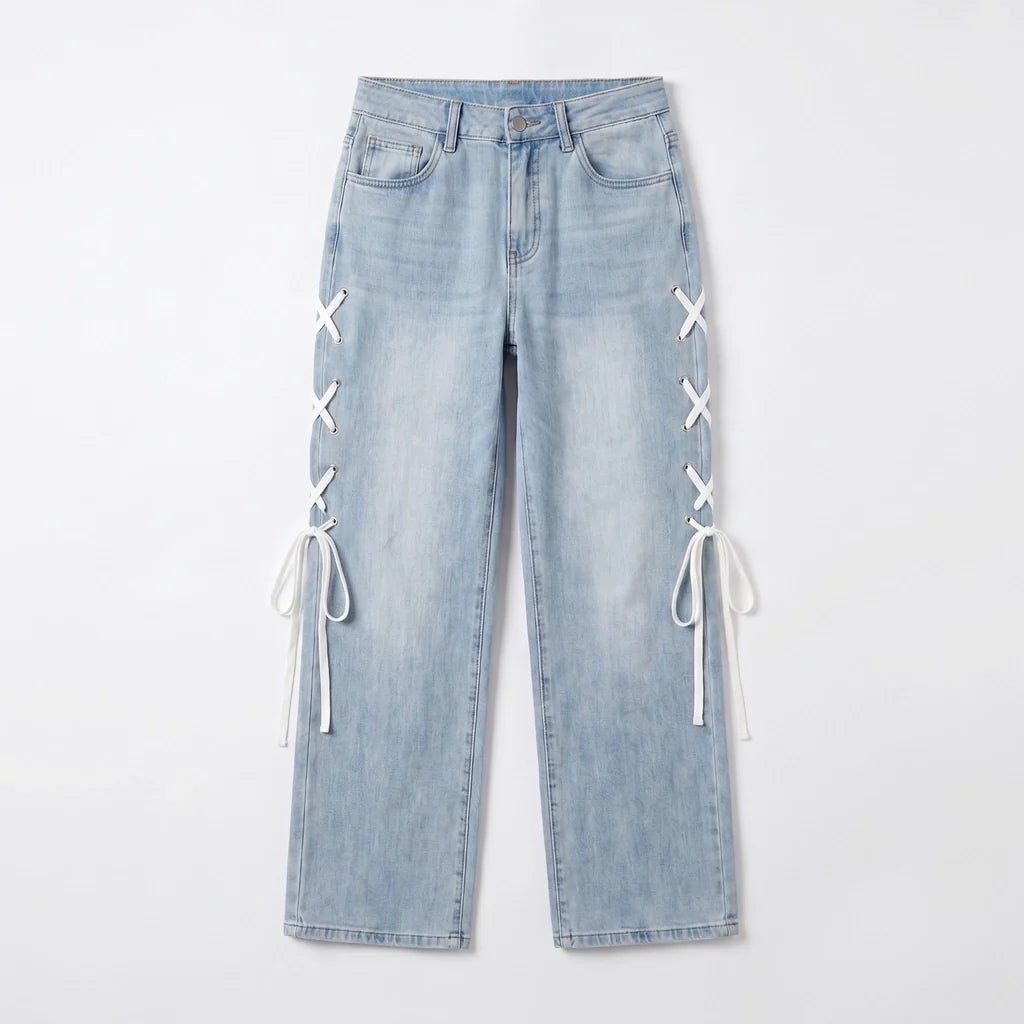 Talia | Womens Baggy Wide Leg Jeans