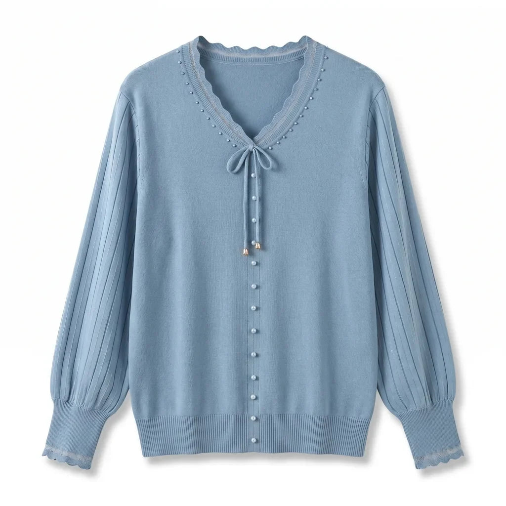 Tally V-Neck Knit Shirt