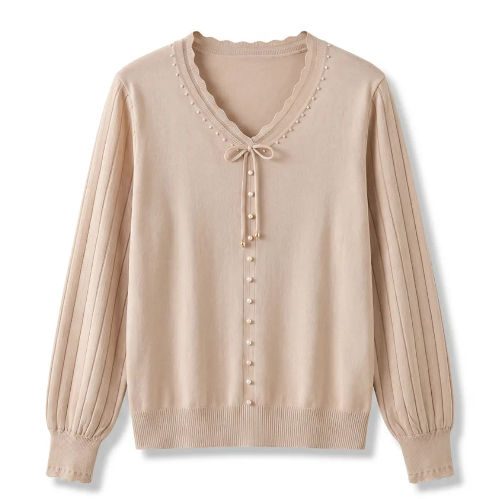 Tally V-Neck Knit Shirt