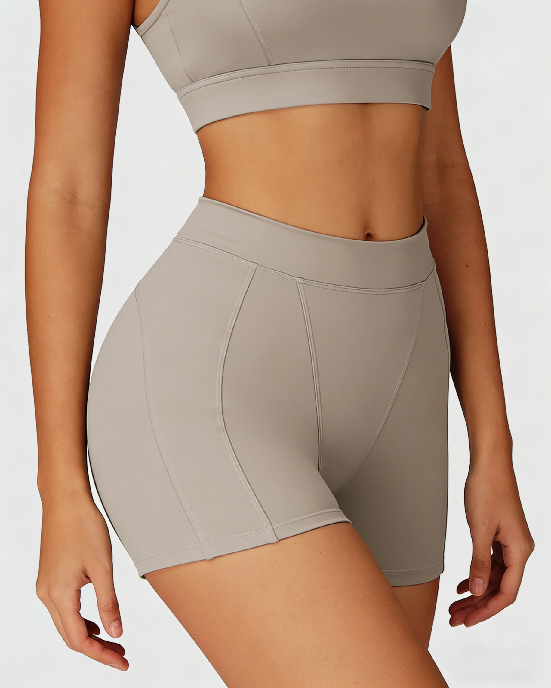 Core High-Waist Casual Style Hot Shorts Belly Wrap Tight Slim Outdoor Running Fitness Yoga Shorts  - By Qivii