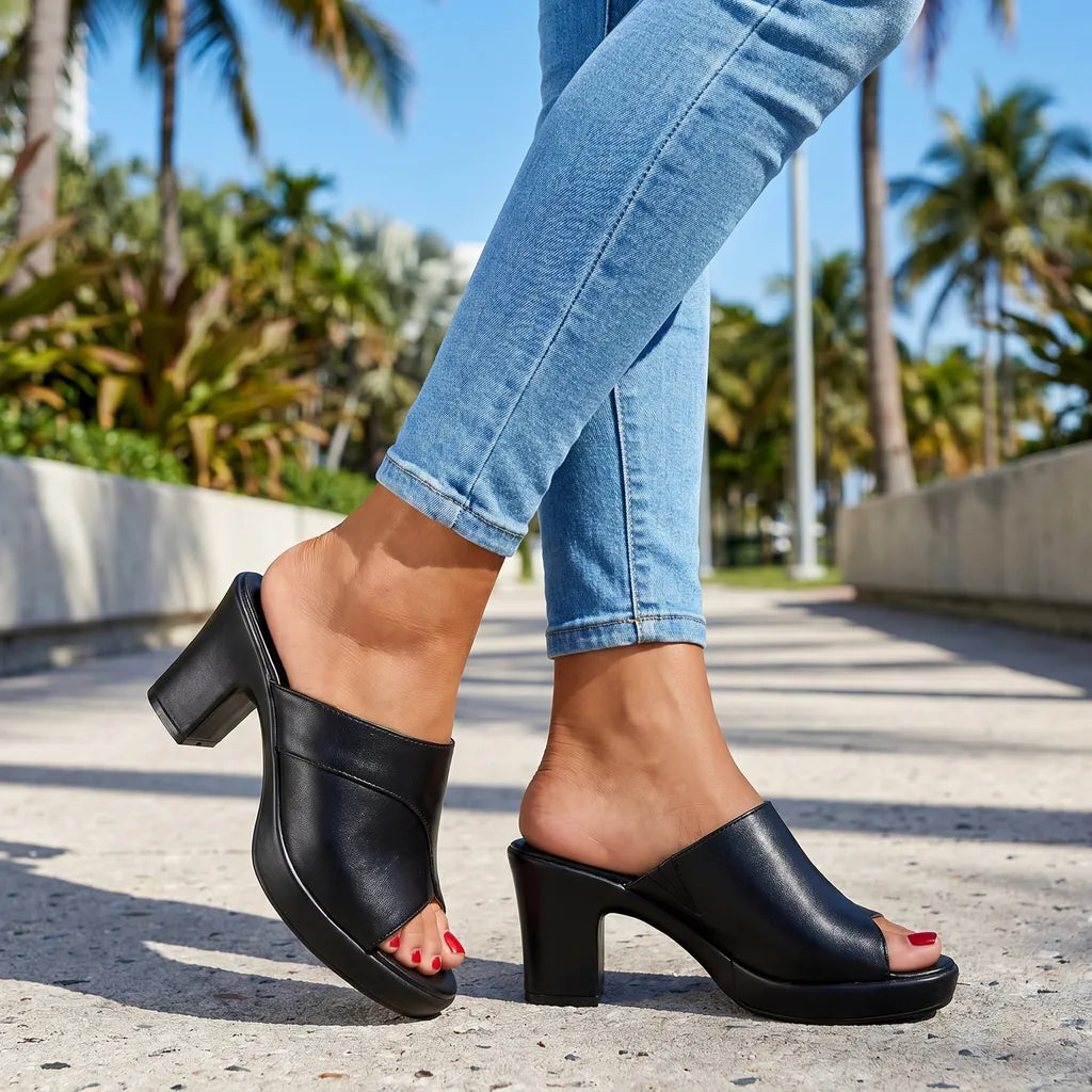 Tess Open Toe Slides