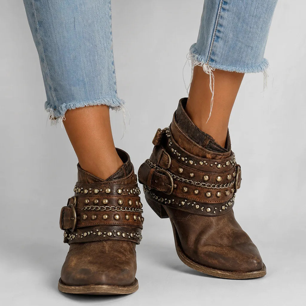 Thea | Women's Fall Western Ankle Boots