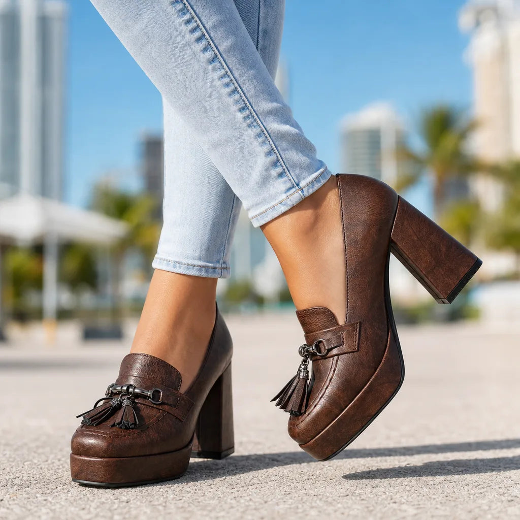Thorne Tassel Platform Heels