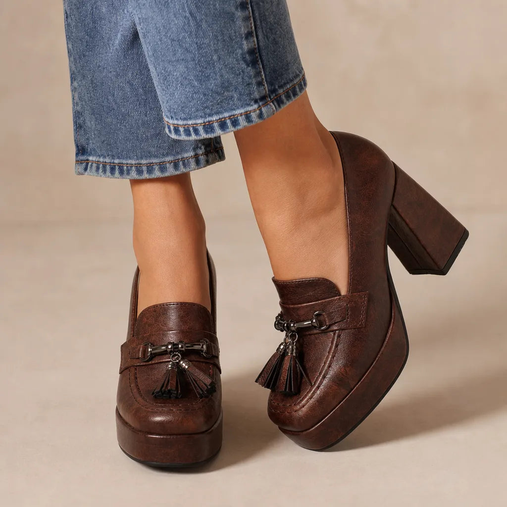 Thorne Tassel Platform Heels