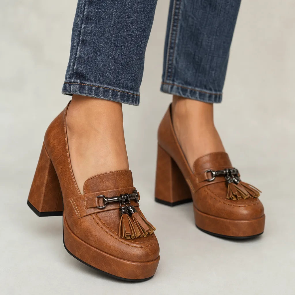 Thorne Tassel Platform Heels