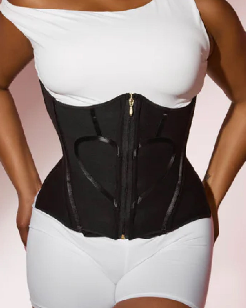 Shapshe® Hourglass Heart Pattern Waist Trainer Bone Tummy Control Corset