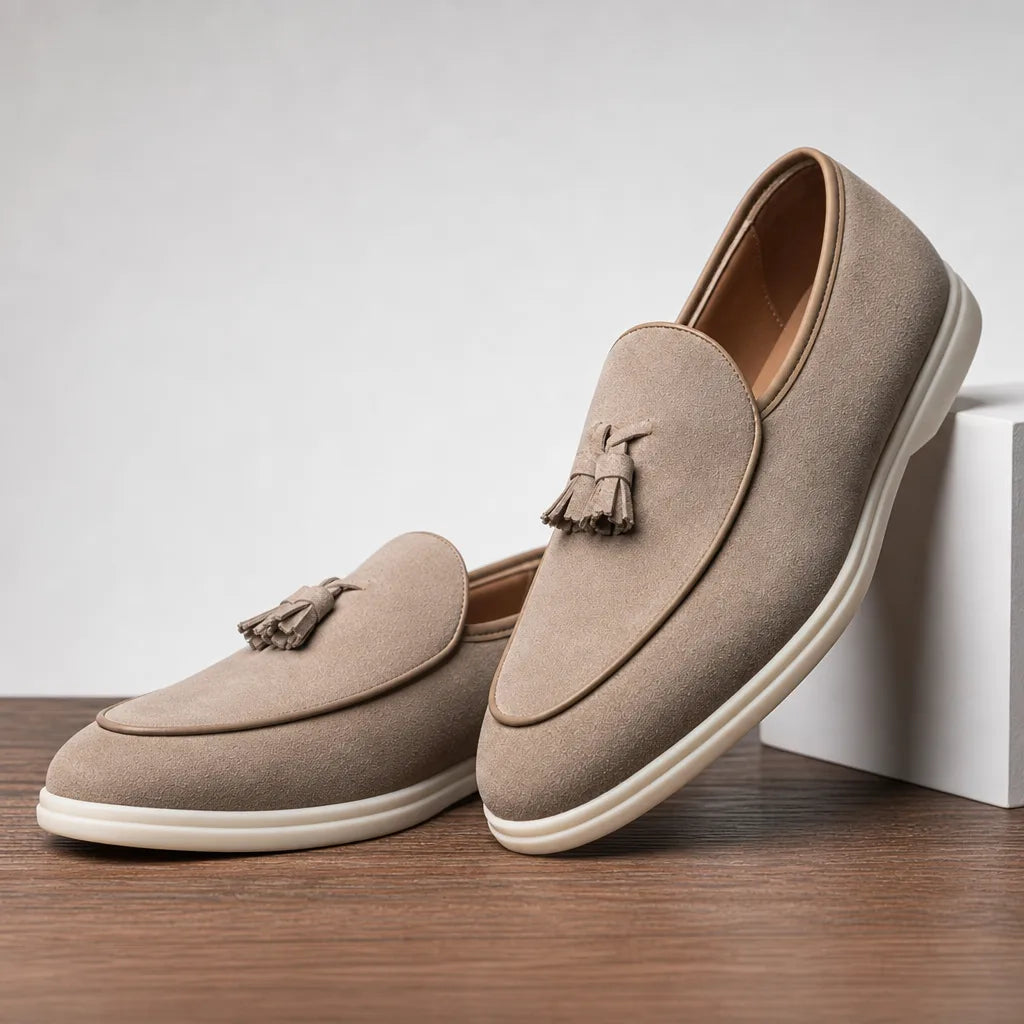 Toby | Men's Luxury Tassel Loafers  - By Qivii