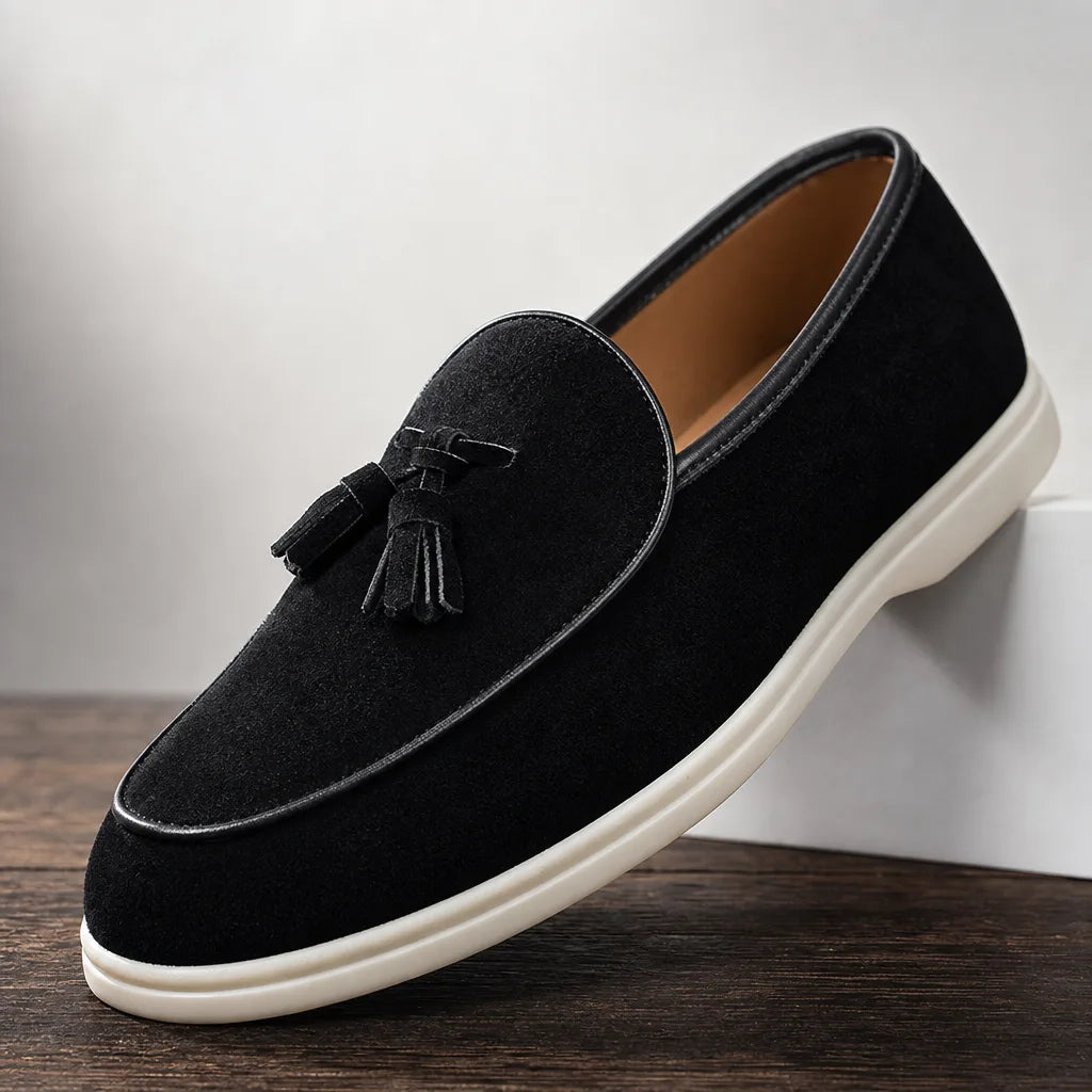 Toby | Men's Luxury Tassel Loafers  - By Qivii