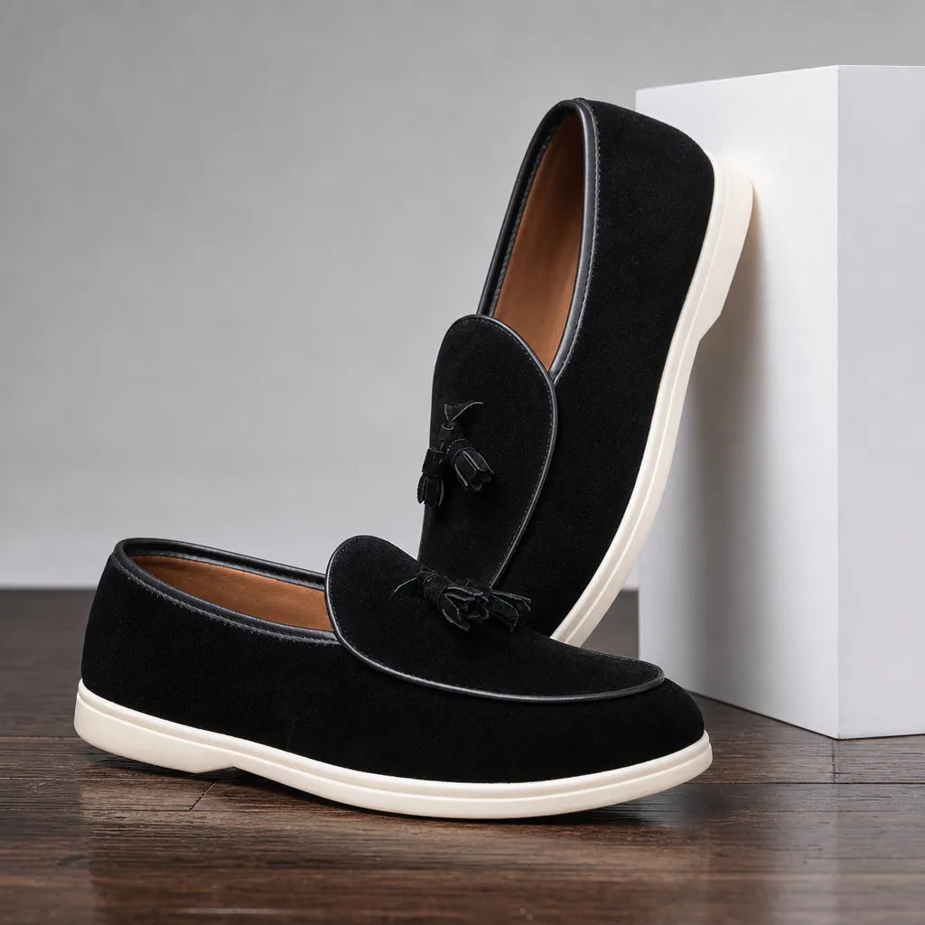 Toby | Men's Luxury Tassel Loafers  - By Qivii