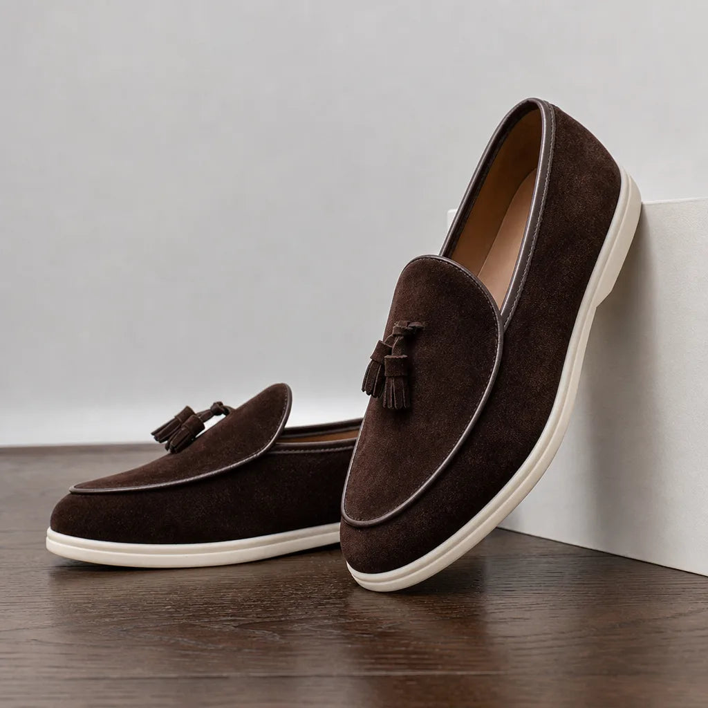 Toby | Men's Luxury Tassel Loafers  - By Qivii
