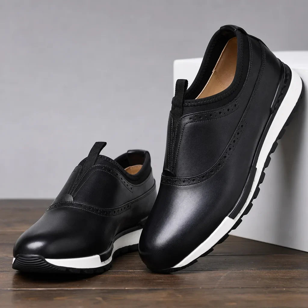 Torrence | Men's Luxury Leather Sneakers  - By Qivii