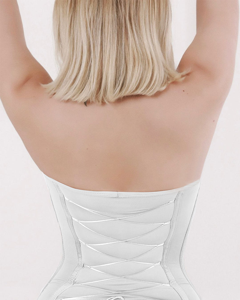Shapshe® Sexy Back Lace-up Thong Seamless Skinny Bodysuit  - By Qivii