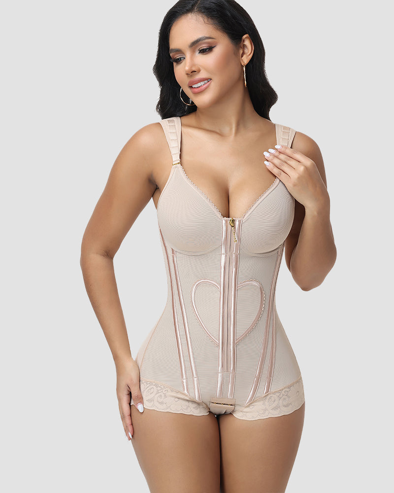 Shapshe® Fajas Colombianas Love Pattern Bodysuit Shapewear