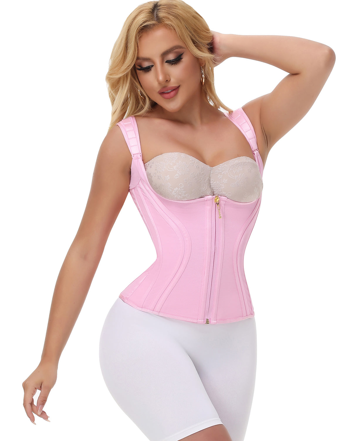 Shapshe® Fajas Colombianas Double Tummy Control Boned Waist Trainer
