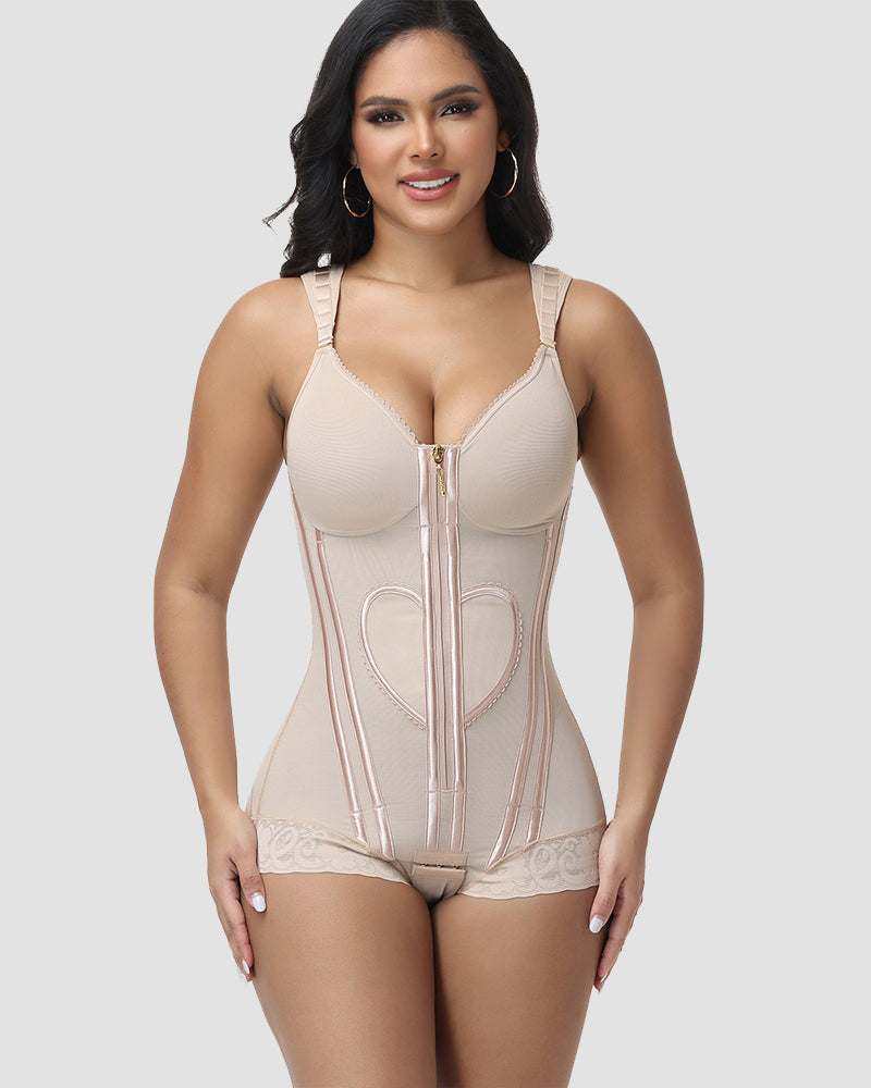 Shapshe® Fajas Colombianas Love Pattern Bodysuit Shapewear