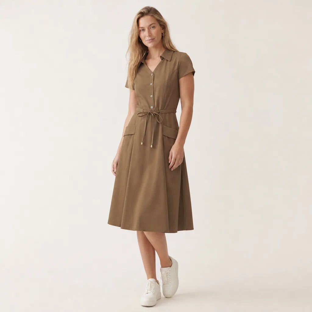 Valerie Belted Shirt Dress