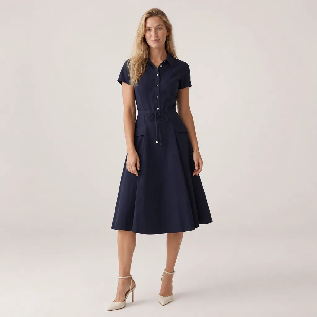 Valerie Belted Shirt Dress
