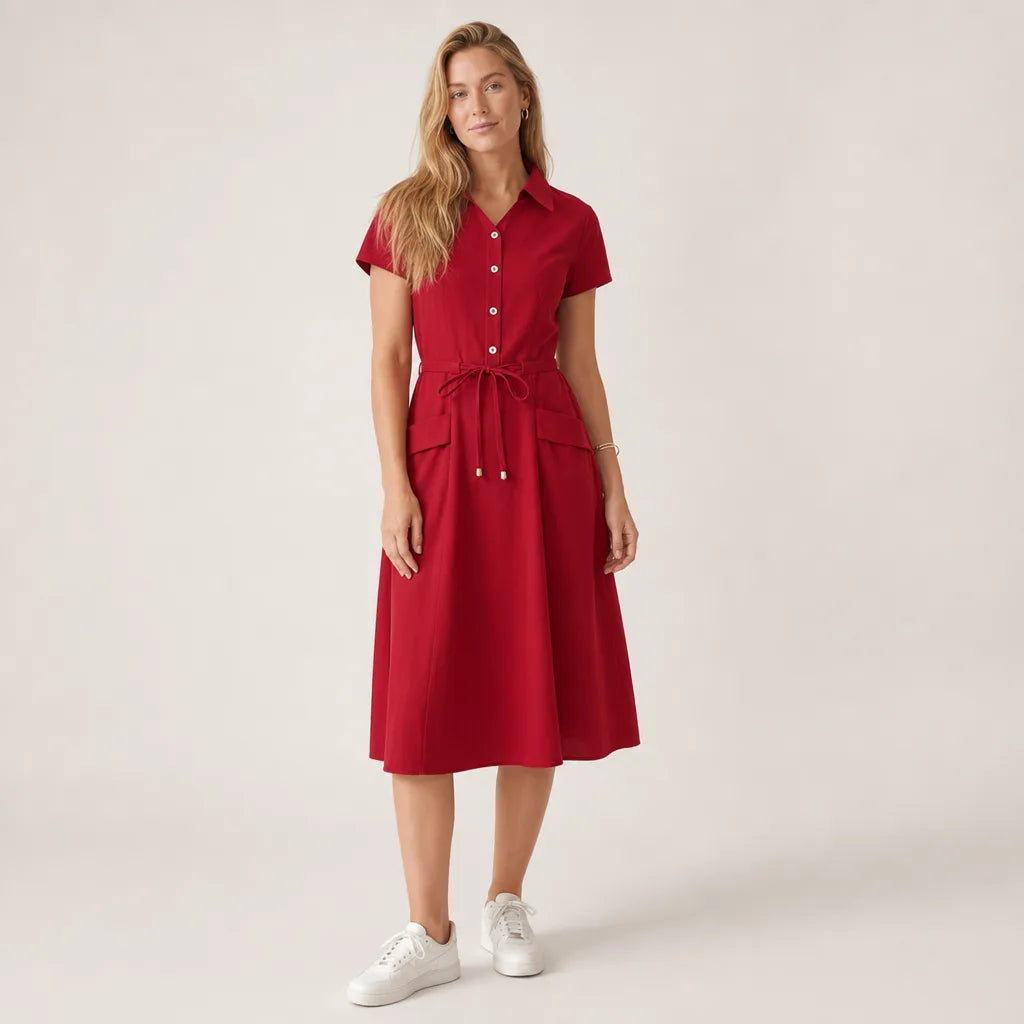 Valerie Belted Shirt Dress
