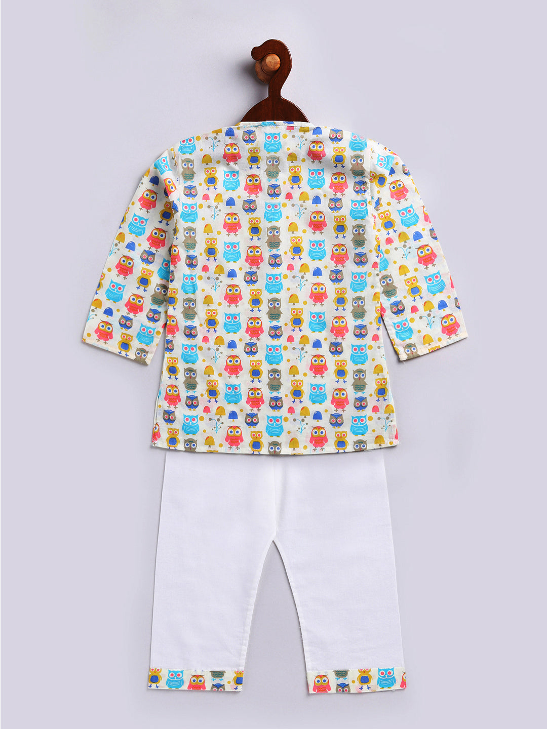 Vastramay Infant Boys Multicolor Cotton Blend Kurta Pyjama Set - qivii