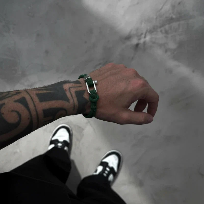 Green Rope Bracelet Malibu  - By Qivii