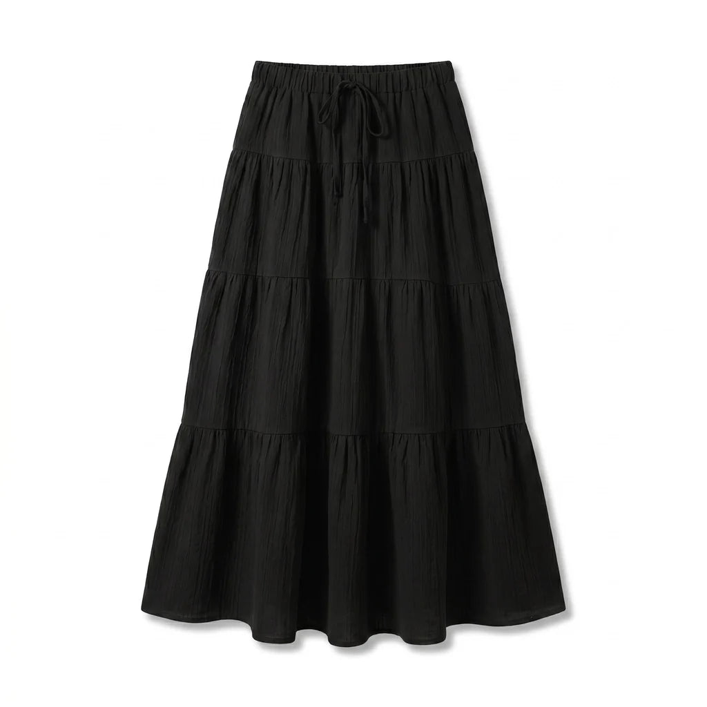 Victoria Tie-Waist Maxi Skirt