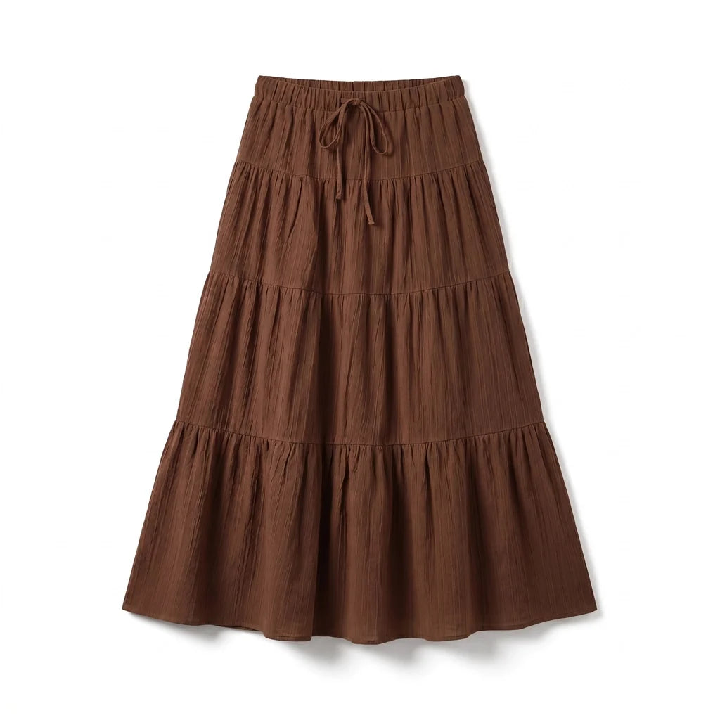 Victoria Tie-Waist Maxi Skirt