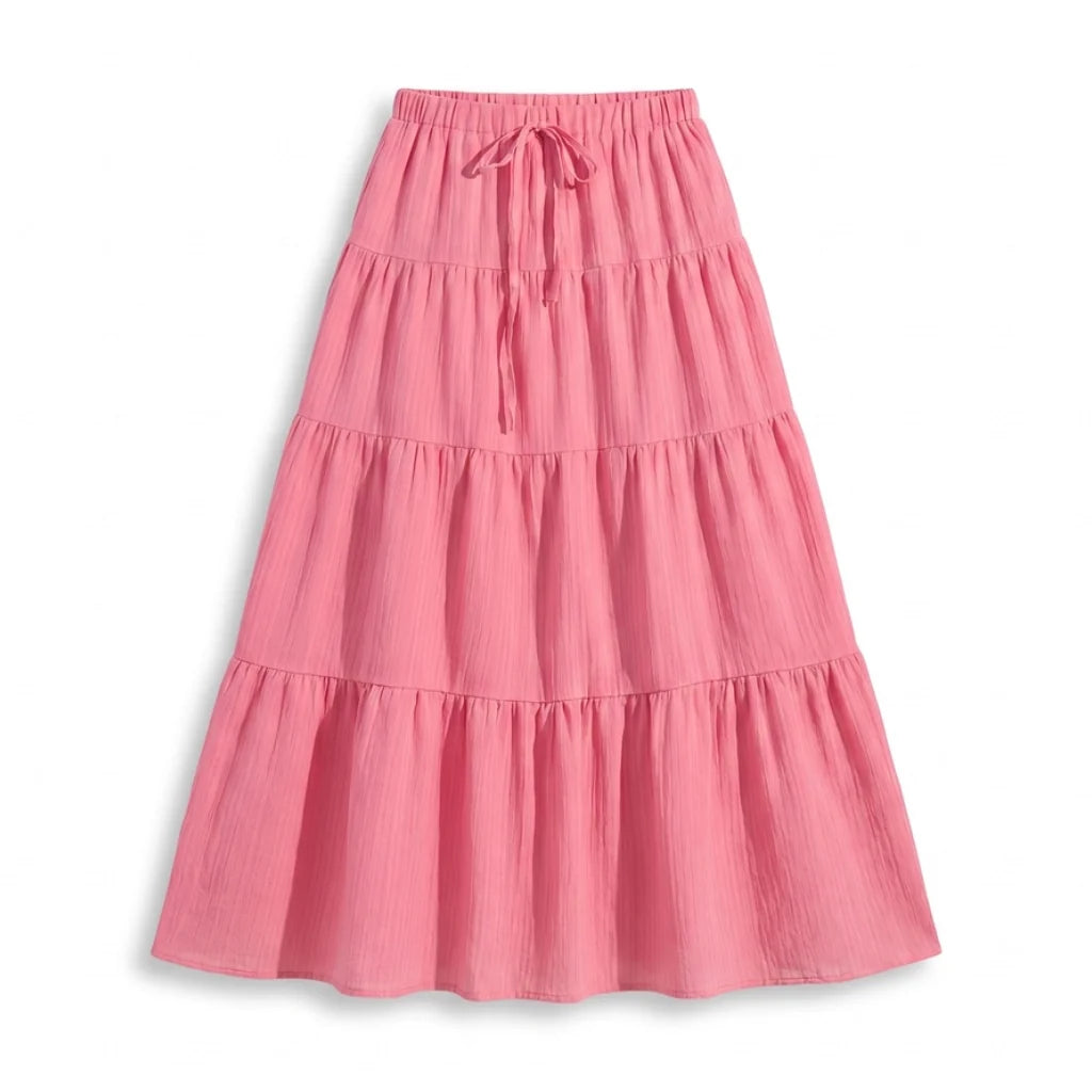 Victoria Tie-Waist Maxi Skirt