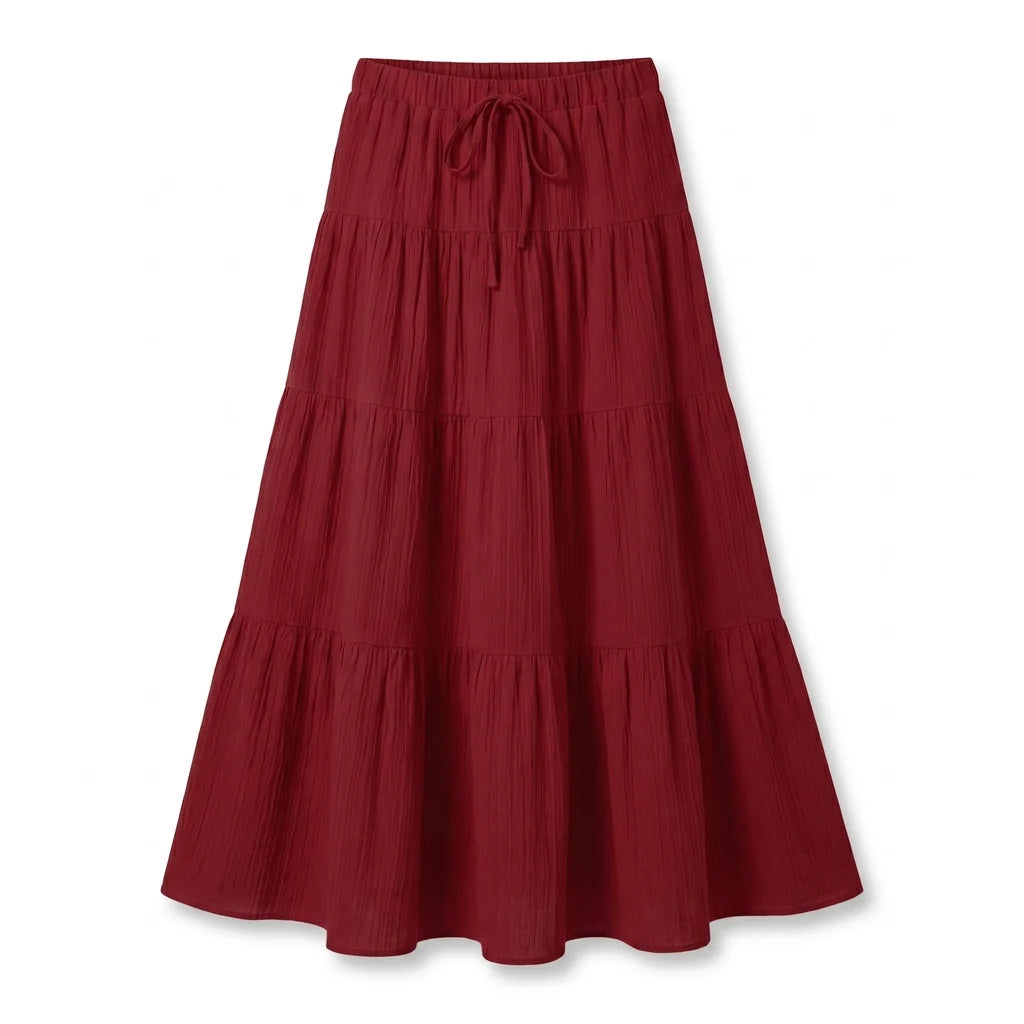 Victoria Tie-Waist Maxi Skirt